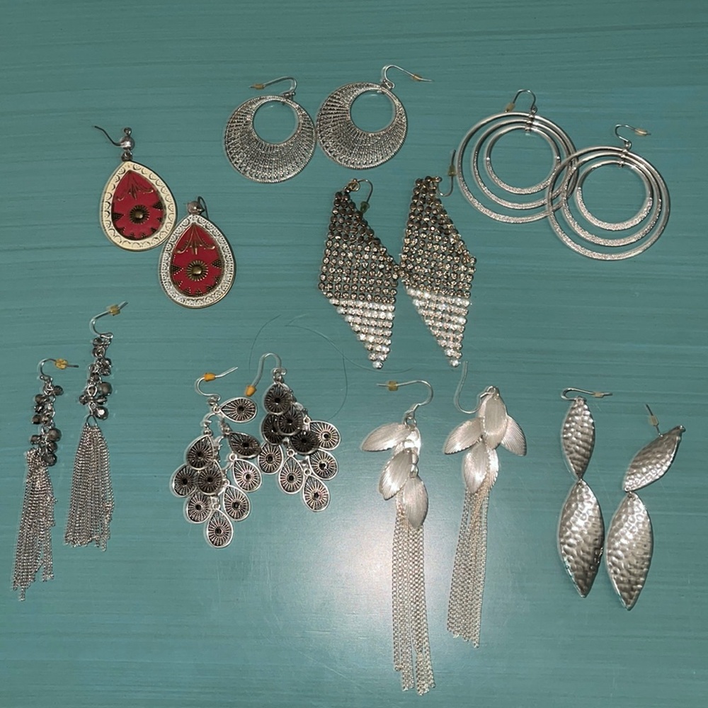 8 Pairs of Statement Earrings